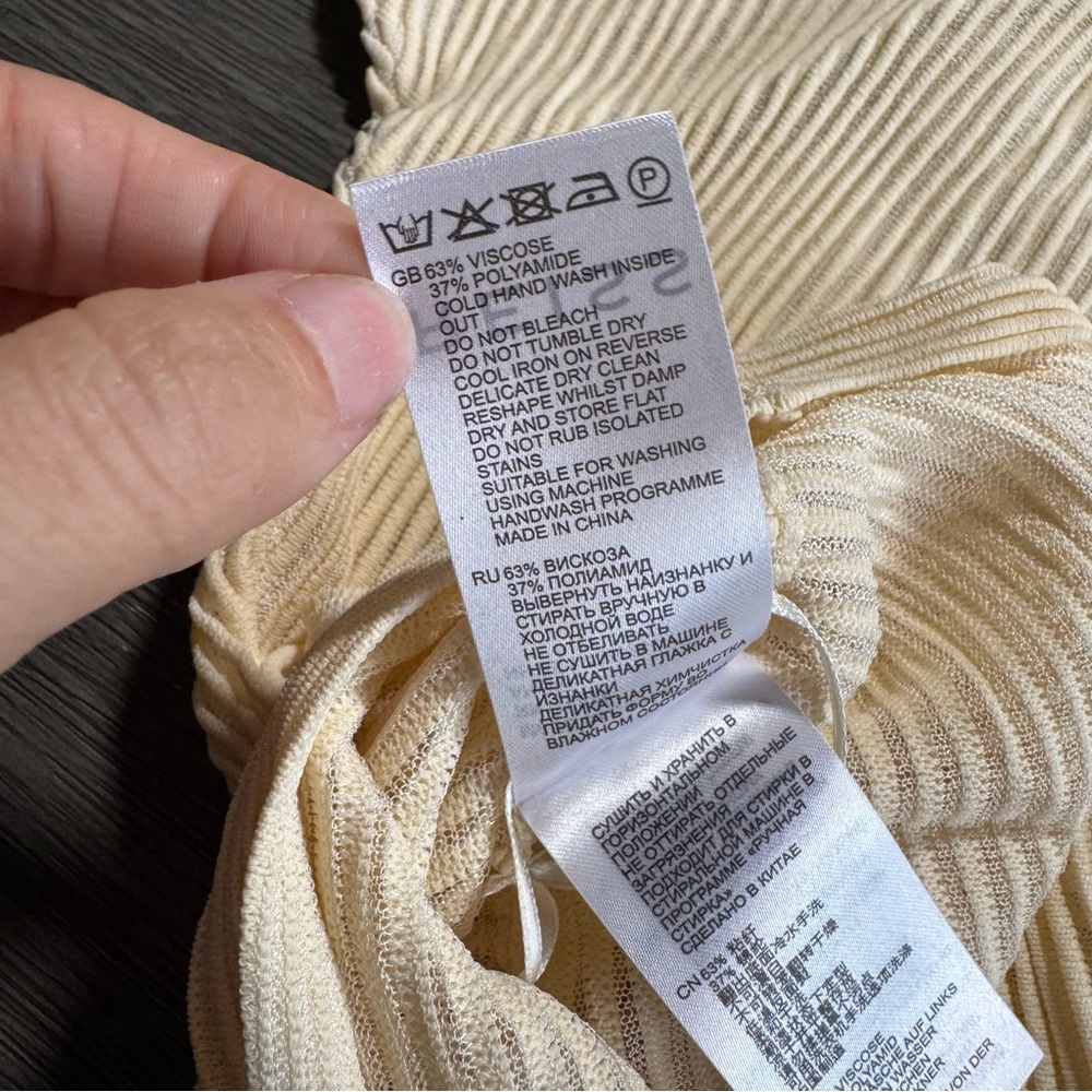 NWT Reiss Angie Sheer Asymmetrical Long Sleeve Jumper S - Picture 10 of 13